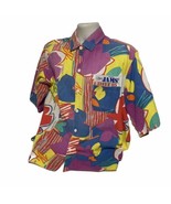 Vintage 80s Surf Line Original Jams Hawaiian Shirt Sz XL Scribbles Retro - $71.70
