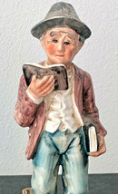 Vintage NORLEANS Japan Old Man w/ Hat Reading 7.5&quot; Porcelain Figure - £7.35 GBP