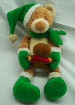 Gund Christmas Flapadoodles Bear W/ Gingerbread Cookie 9&quot; Plush Stuffed Animal - $14.85