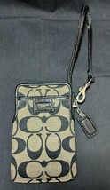 Coach Wristlet Wallet Beige And Black Small Size - £10.54 GBP