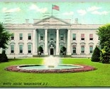 White House Fountain Washington DC 1907 DB Postcard H10 - $2.92