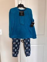 BNWT Cuddl Duds 3pc Stretch Fleece Long Sleeve Sleepwear Set, Top/Pants/... - £27.36 GBP