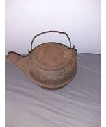 Vintage Cast Iron TEA POT KETTLE Swivel Lid 12&quot; x 6&quot; - €38,35 EUR
