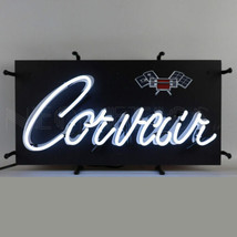 Corvair Licensed Junior Car Garage Man Cave Light Neon Sign 22&quot;x12&quot; - £135.81 GBP