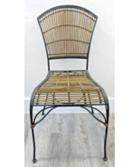 Vintage Mid-Century Iron and Bamboo Side Chair - €171,19 EUR