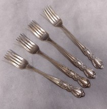 Int&#39;l Silver Heritage 1953 Grille Forks 4 Silverplated 7.625&quot; 1847 Rogers - £15.62 GBP