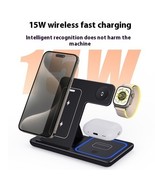 15W 3 In 1 LED Fast Wireless Charger Stand Foldable Charging Station For... - $655.01 MXN