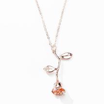 Rose Flower Pendant Necklace - £10.19 GBP+
