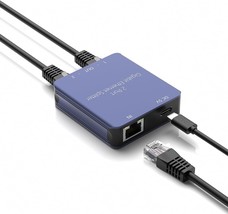 2 Port Gigabit Ethernet Splitter 2 Devices Simultaneously Networking 1 i... - £44.79 GBP