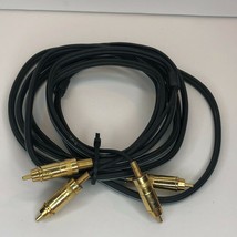 2 RCA to 2 RCA Male Stereo Audio Patch Cable L/R Cord Gold Plated Plugs ... - £9.70 GBP