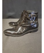 Gianvito Rossi Boot Bootie Patent Leather Black Buckle Bootie Size 39/ 8.5 - €63,59 EUR
