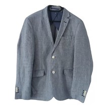 PEDRO DEL HIERRO Mens Blue  High Quality Italy Fabric Linen Blazer  EU50... - $51.08