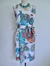 Trina Turk for Banana Republic Silk Halter Dress 0 Signature Mod Sea Life Print - £51.79 GBP