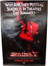 1989 STAR TREK V Advance Movie POSTER 27x40 Original Vintage 1-Sided Rol... - $44.99