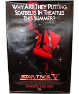 1989 STAR TREK V Advance Movie POSTER 27x40 Original Vintage 1-Sided Rol... - $44.99