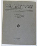Rules Regulations War board US 1917 WW I book military - $30.33 CAD