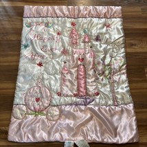 Disney Baby Happily Ever After Baby Crib Comforter Silky Castle 31x39.5 - $41.79