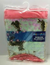 Royal Deluxe Accessories Pink Mermaid Sequin Blanket 47&quot; x 18.5&quot;, Free S... - £15.76 GBP