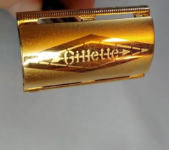 1952 Gillette X2 Safety Razor Gold Plate & Black Bakelite handle EX+ - $64.30