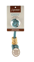 NEW Aussie Naturals Water Buffalo Cheeky Choy All Natural Chew + Rope Dog Toy - £7.00 GBP