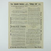 Sheet Music Sampler Catalog F.B. Haviland Publishing Co Advertising Antique 1912 - £15.65 GBP