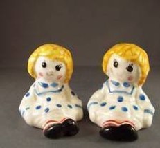 Salt &amp; Pepper Shaker Raggedy Ann Hand Painted For Avon 1980&#39;s - £7.95 GBP