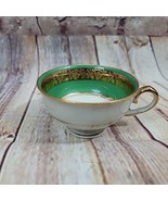 Antique Johann Haviland Bavaria Demitasse Cup ONLY Encrusted Gold and Gr... - $14.41