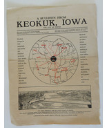 Bulletin from Keokuk Iowa 1900 advertising brochure vintage  - $352.38 MXN