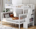 Merax Stairway Twin-Over-Full Bunk Bed with Storage and Guard Rail for B... - $903.99