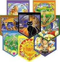 Wheel of the Year Prayer Flags 15" x 17" each flag - $144.49