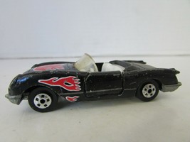 Vtg Diecast 1987 Road Champs 1953 Corvette Black Convertible 2-7/8&quot;L H2 - £2.83 GBP