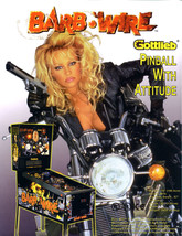 Barb Wire Pinball FLYER Original 1996 Pamela Anderson Game Vintage Promo Art - £19.44 GBP