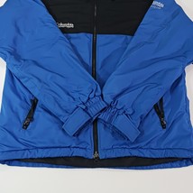 Columbia Titanium Men's Black & Blue Fleece Full Zip Jacket Pockets Size Large image 15