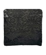 Gothic Black 17&quot; Square Pillow Cover w/Zipper Damask Brocade Jacquard De... - £4.68 GBP
