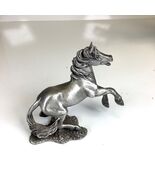Vintage 1980 Hudson Fine Pewter USA Miniature Horse Stallion Figurine 4.... - $332.04 MXN