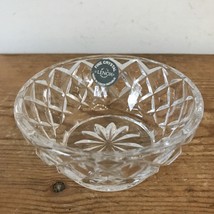 Lenox Bohemian Czech Republic Fine Crystal Diamond Glass Candy Bowl Dish... - $29.99