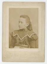 Antique Circa 1898 Cabinet Card Beautiful Young Girl Hotchkiss Norwich, NY - £7.47 GBP