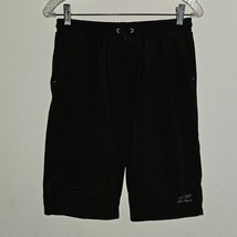 Eddie Bauer Solid Black Swim Trunks Shorts Mesh Lined Youth Kids XL 18-20 - £11.79 GBP