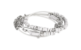 Paparazzi Tribal Spunk Silver Bracelet - New - £3.59 GBP