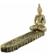 Golden Thai Buddha Amitabha Meditating in Dhyana Mudra Incense Holder St... - $25.86 CAD
