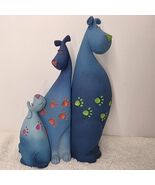 Farmyard Fun Blue DOGS Rover, Boo Boo &amp; Digger FUNKY COLOURS Set of 3 - $47.51