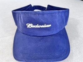 Budweiser Visor Hat Adjustable Navy Blue - £7.46 GBP