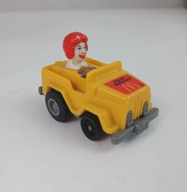 Vintage 1985 Fast Macs Ronald McDonald Pull Back Racer McDonald&#39;s Toy - £3.85 GBP