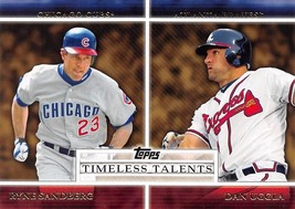 2012 Topps Timeless Talents #TT10 Ryne Sandberg &amp; Dan Uggla ⚾ - £0.69 GBP