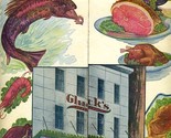 Gluck&#39;s Restaurant Menu Royal Street in New Orleans Louisiana 1950&#39;s - £194.49 GBP