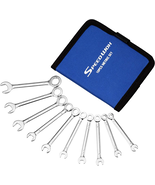 10-Piece Mini Combination Wrench Set | 4-11mm Open &amp; Box End | High Carb... - $16.78