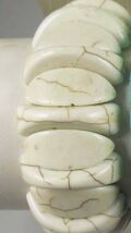 Genuine White Turquoise Howlite Stone Bracelet - €17,04 EUR