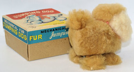 Vintage 50&#39;s Mechanical Wind-up Fur JUMPING DOG Poodle Pup in Box, by ISK, Japan - £55.95 GBP