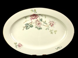 Hutschenreuther Porcelain 15&quot; Meat Platter, 1930s, LHS Lion Mark, Selb, Bavaria - £38.23 GBP
