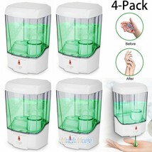 4 Pack  Soap Dispenser Automatic Wall Mount Touch-Free Infra Red Sensor ... - $62.36